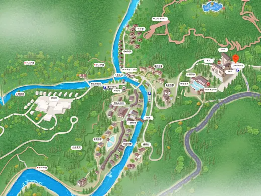 榕江结合景区手绘地图智慧导览和720全景技术，可以让景区更加“动”起来，为游客提供更加身临其境的导览体验。